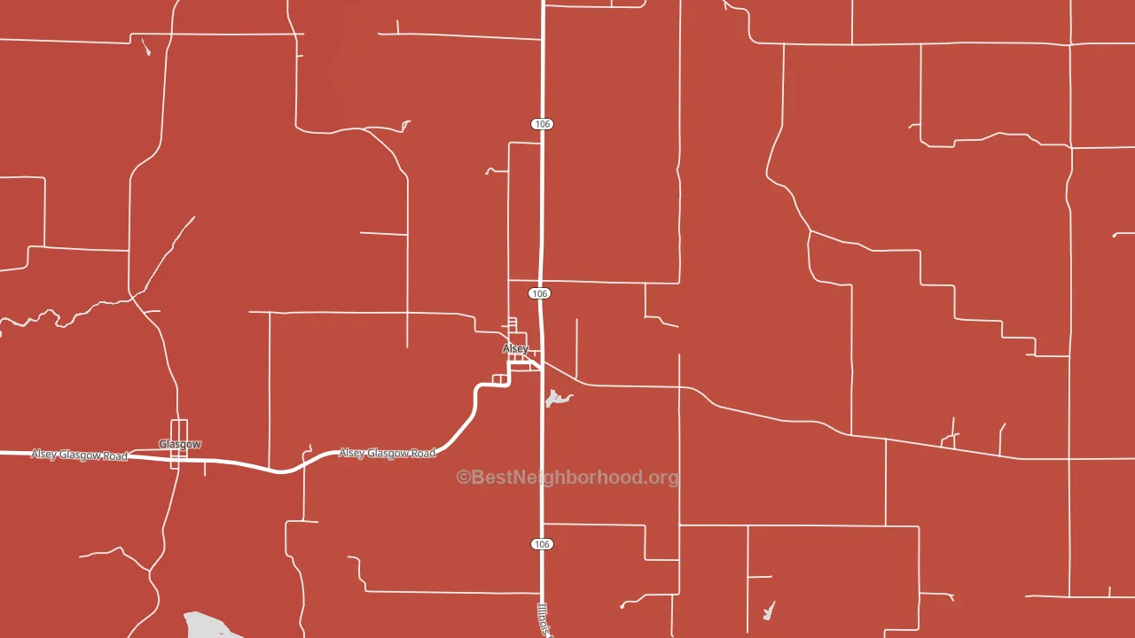 Alsey, IL block-group political-lean map