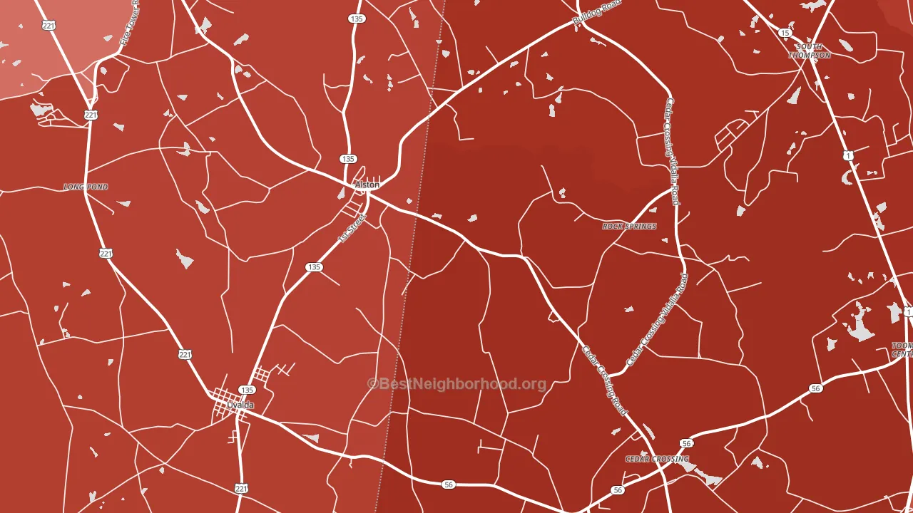 Alston, GA block-group political-lean map