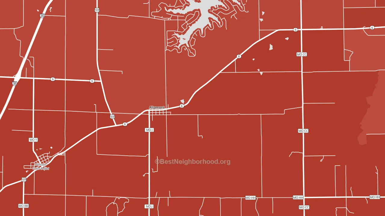 Altamont, MO block-group political-lean map