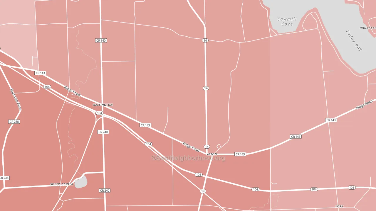 Alton, NY block-group political-lean map