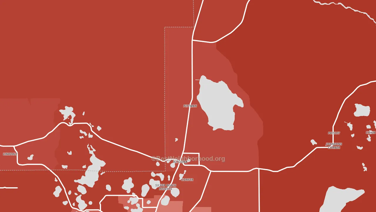Altoona, FL block-group political-lean map