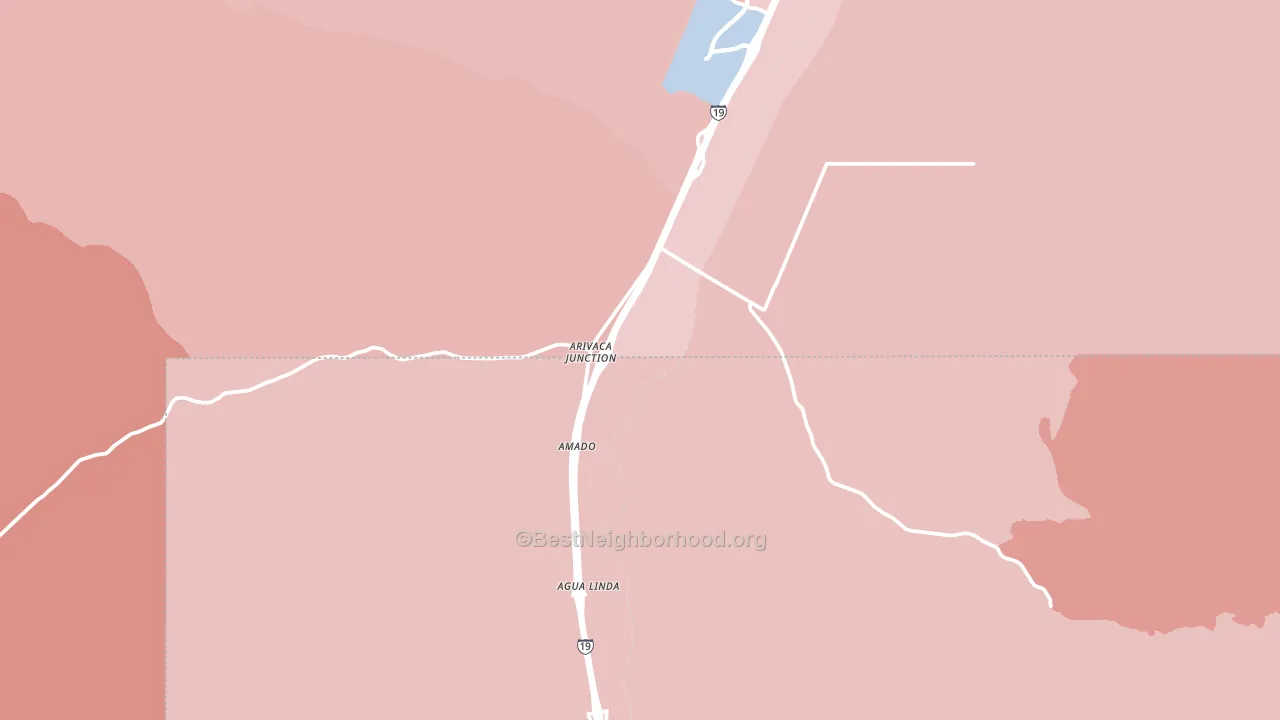 Amado, AZ block-group political-lean map