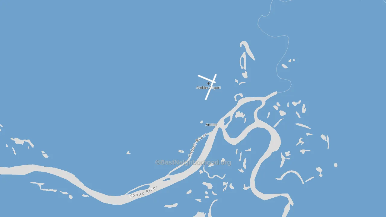 Ambler, AK block-group political-lean map