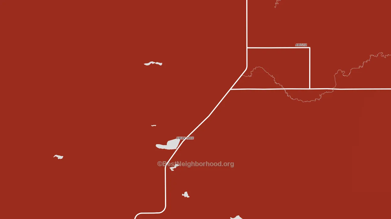 Amelia, NE block-group political-lean map