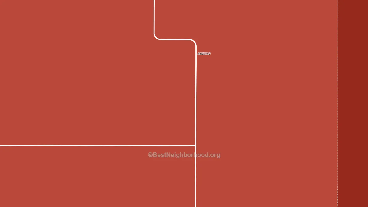 Amistad, NM block-group political-lean map