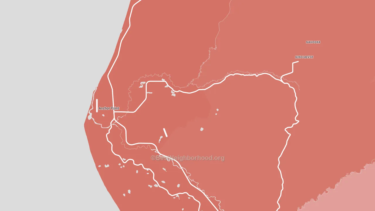 Anchor Point, AK block-group political-lean map