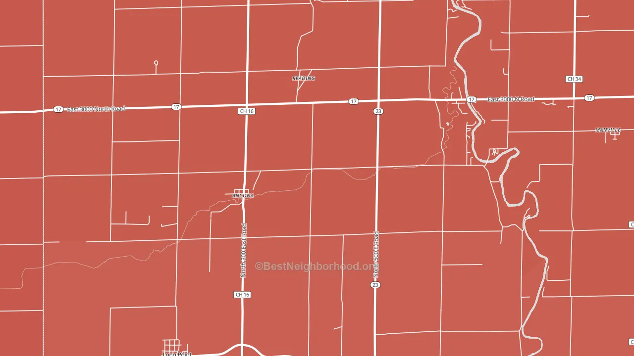 Ancona, IL block-group political-lean map