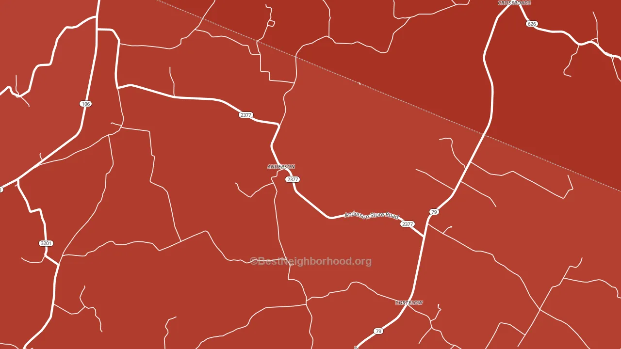 Anderson, KY block-group political-lean map