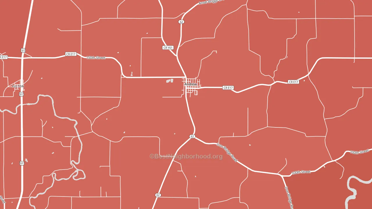 Andrew, IA block-group political-lean map