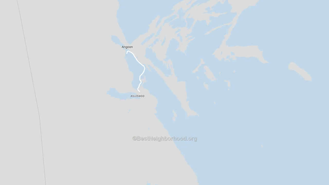 Angoon, AK block-group political-lean map