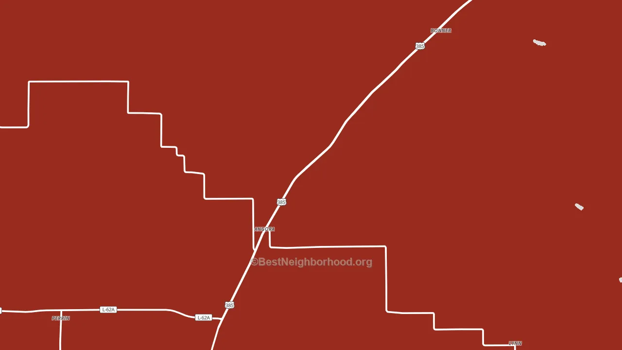 Angora, NE block-group political-lean map