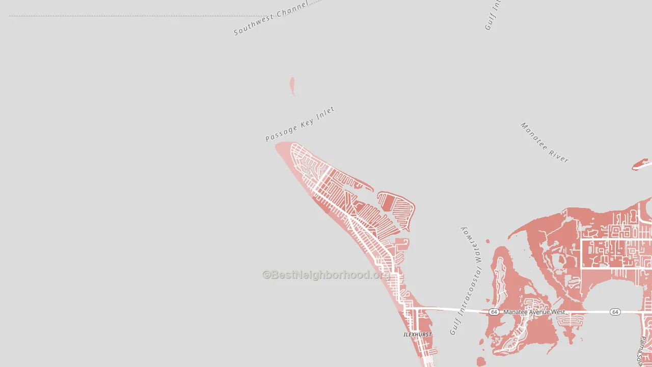 Anna Maria, FL block-group political-lean map