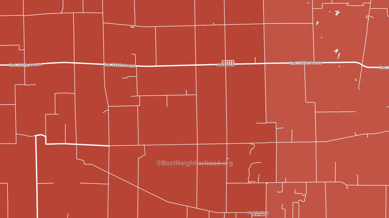Annapolis, IL block-group political-lean map