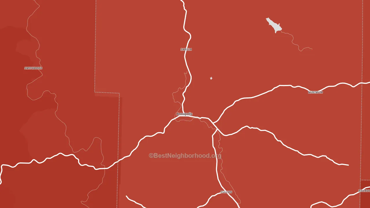 Annapolis, MO block-group political-lean map