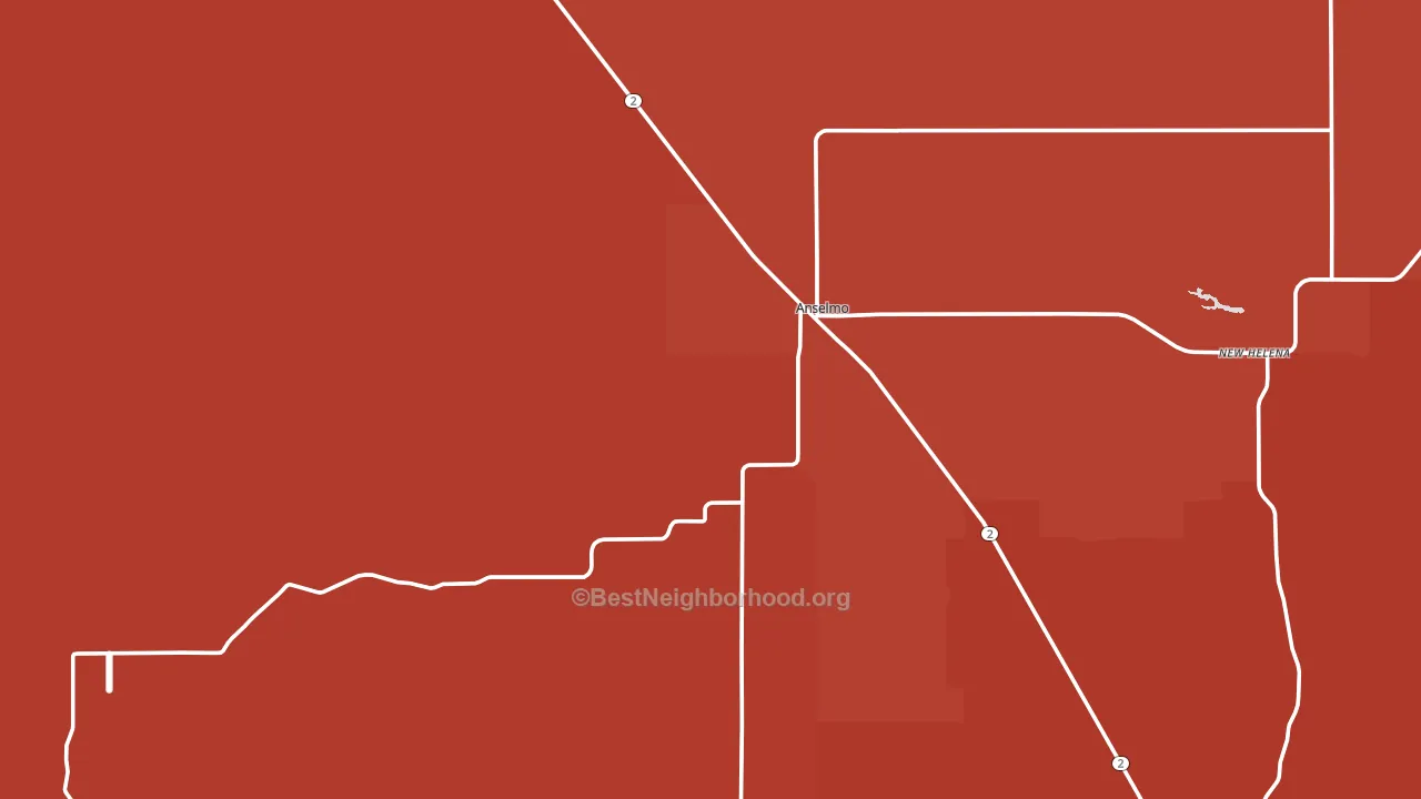 Anselmo, NE block-group political-lean map