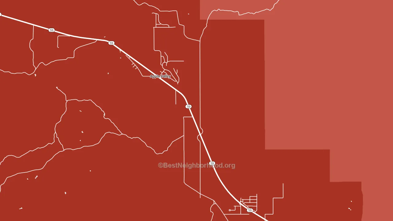 Apple Valley, UT block-group political-lean map
