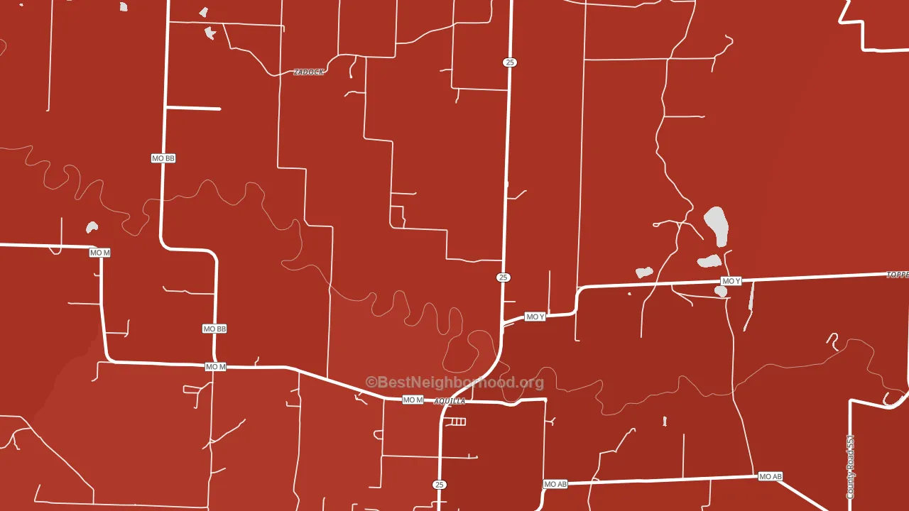 Aquilla, MO block-group political-lean map