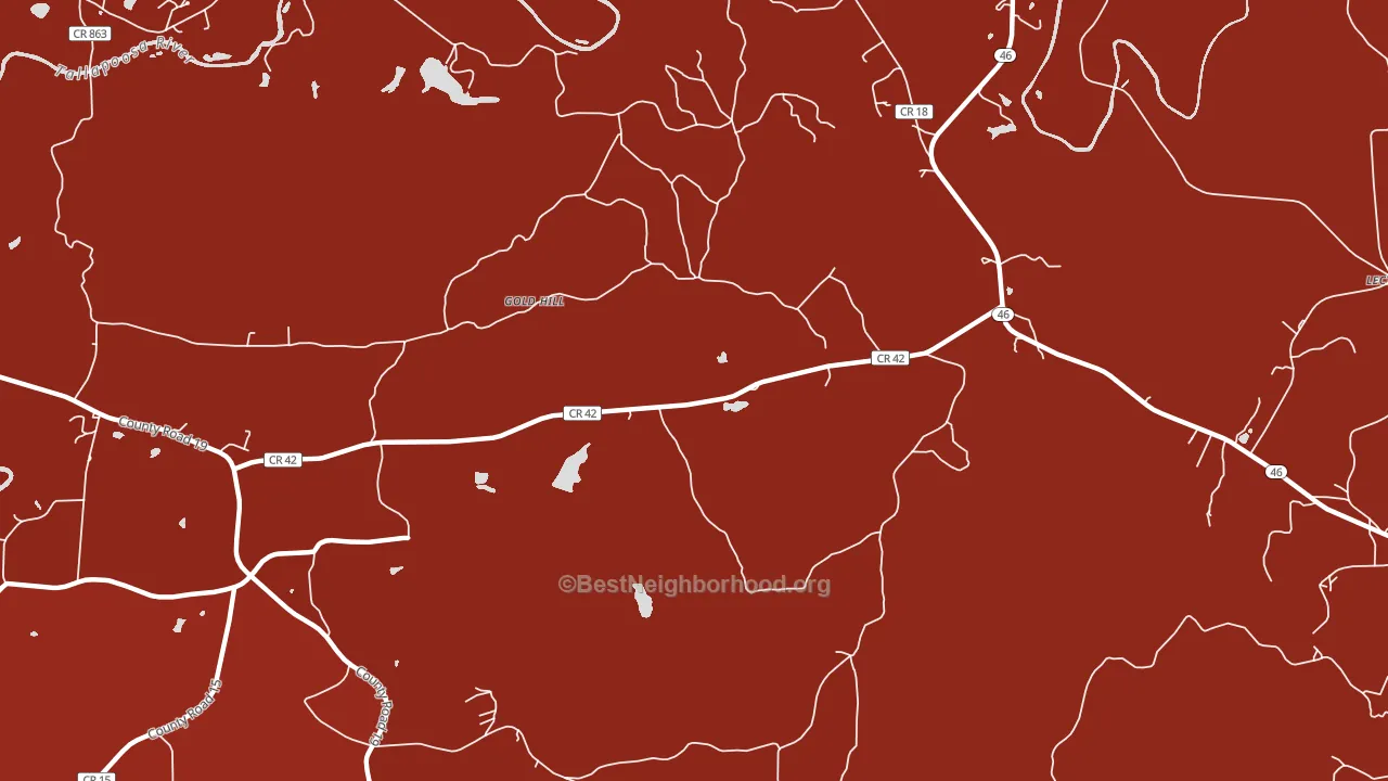 Arbacoochee, AL block-group political-lean map