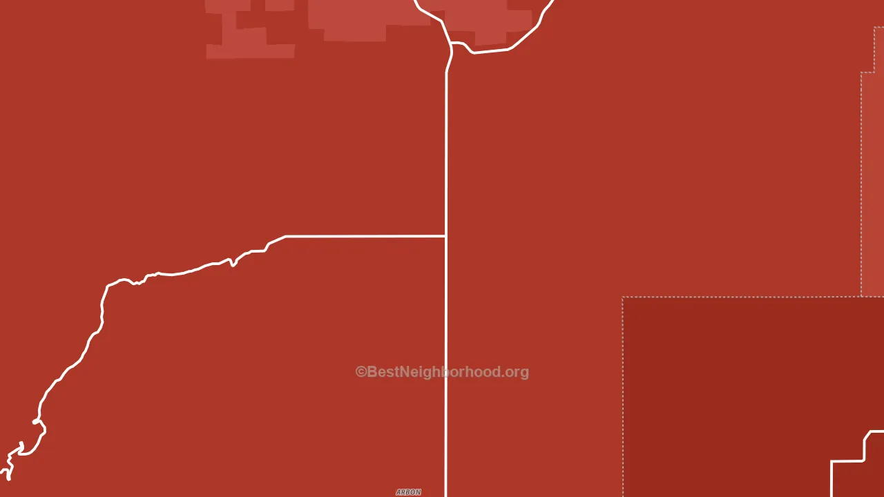 Arbon, ID block-group political-lean map