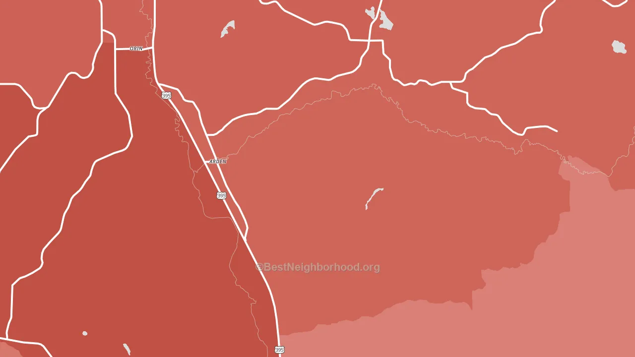 Arden, WA block-group political-lean map