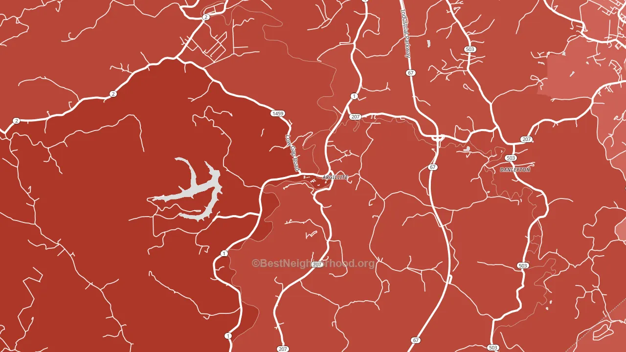 Argillite, KY block-group political-lean map