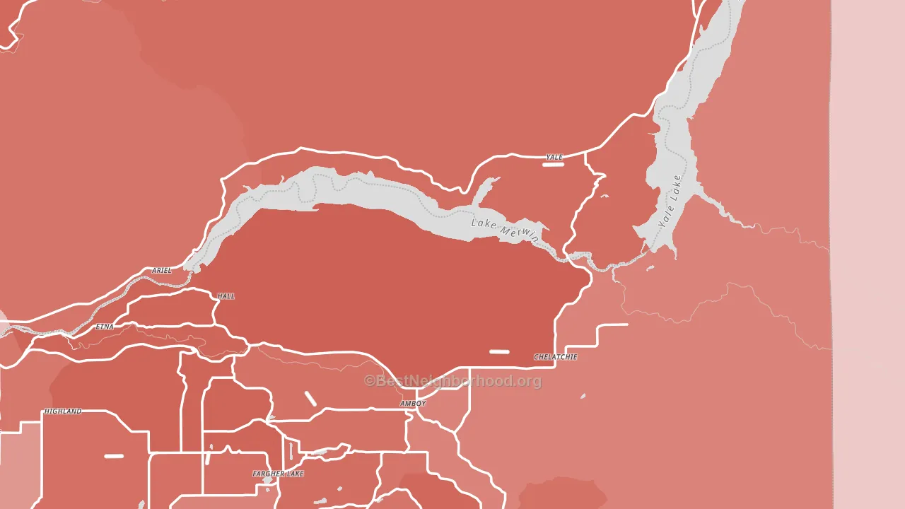 Ariel, WA block-group political-lean map