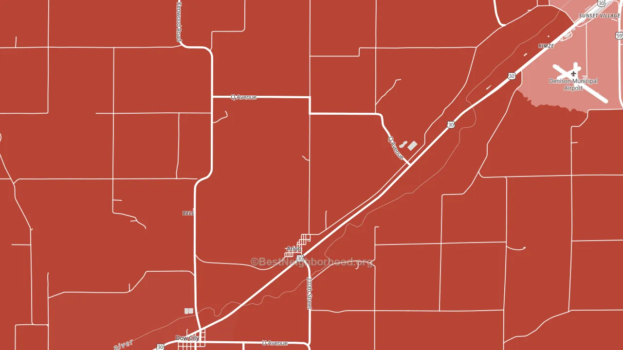 Arion, IA block-group political-lean map