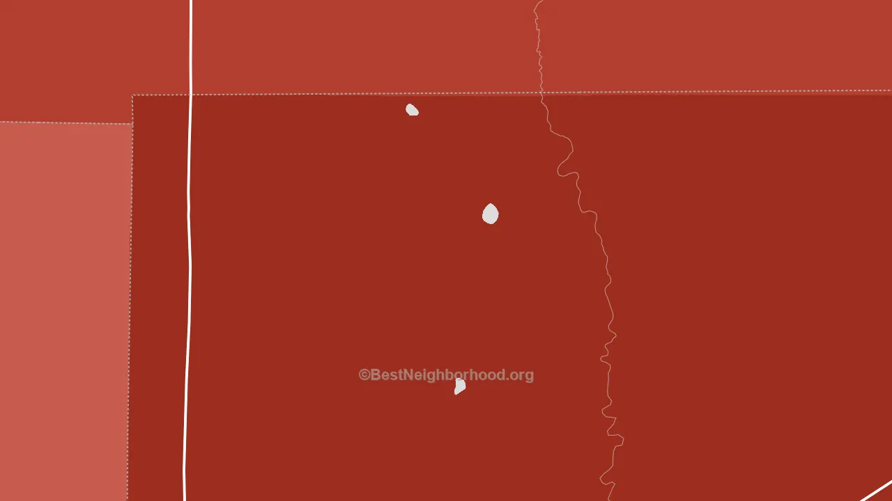 Arlington, CO block-group political-lean map