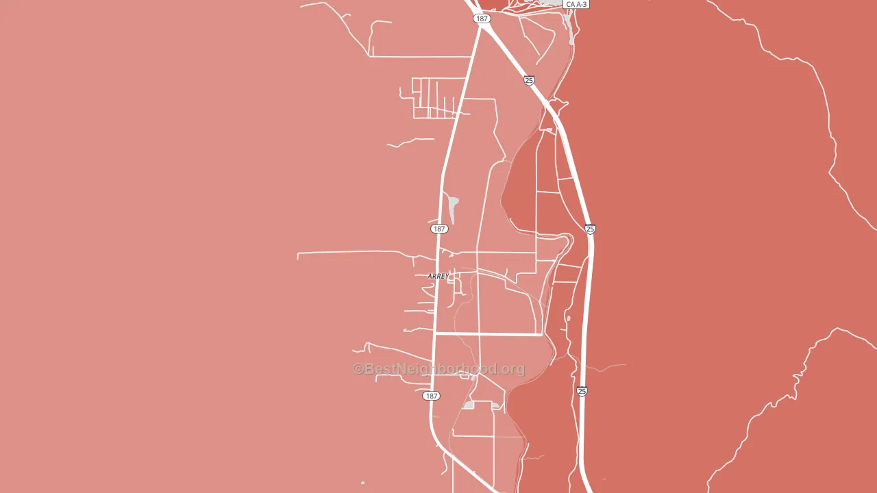 Arrey, NM block-group political-lean map