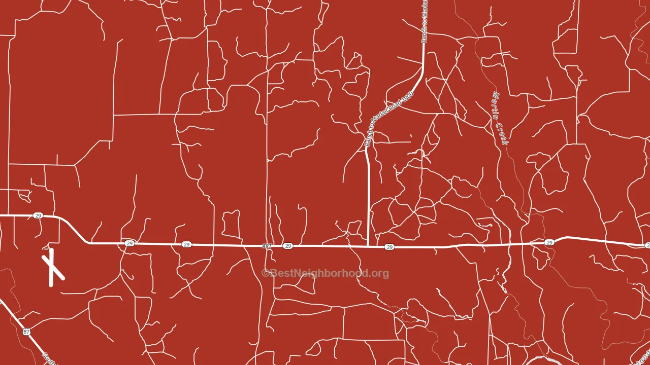 Art, TX block-group political-lean map