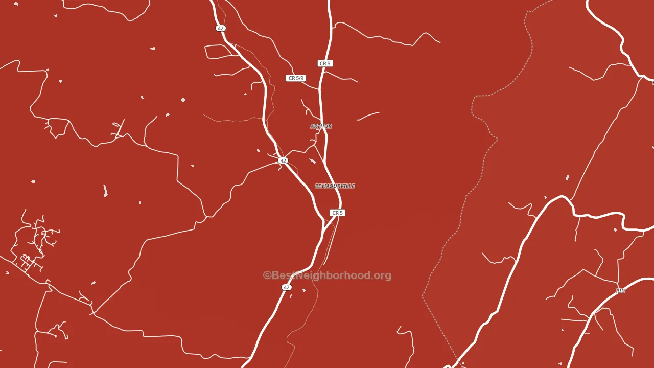 Arthur, WV block-group political-lean map