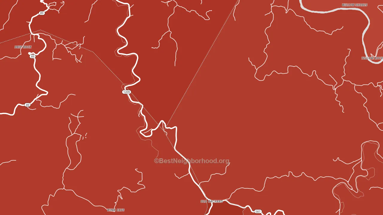 Arvel, KY block-group political-lean map