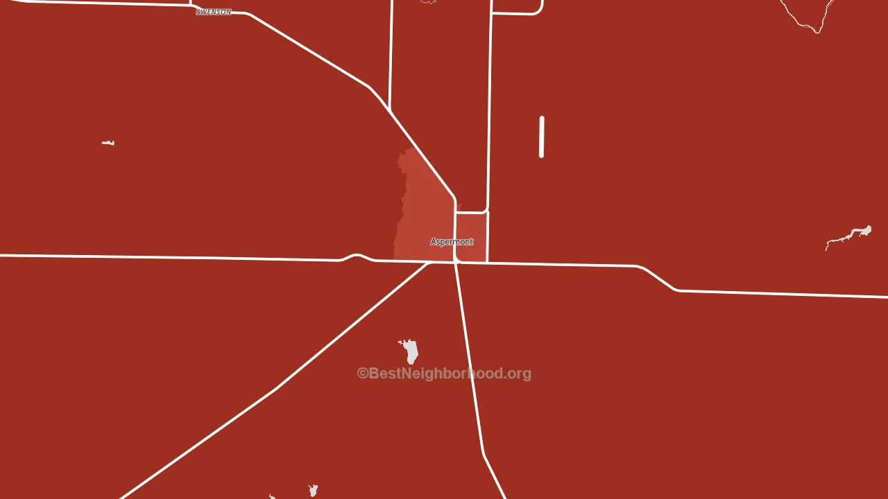 Aspermont, TX block-group political-lean map