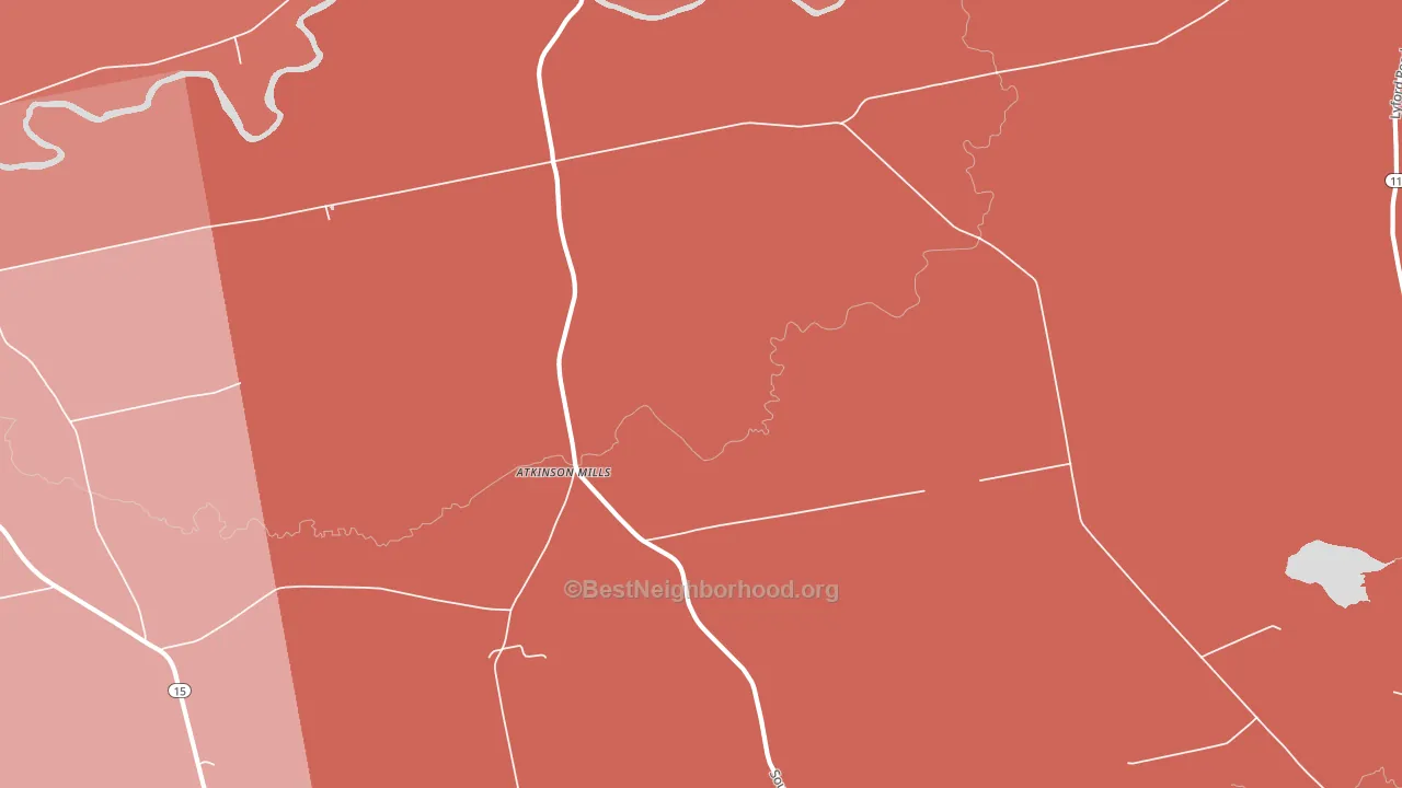 Atkinson Mills, ME block-group political-lean map