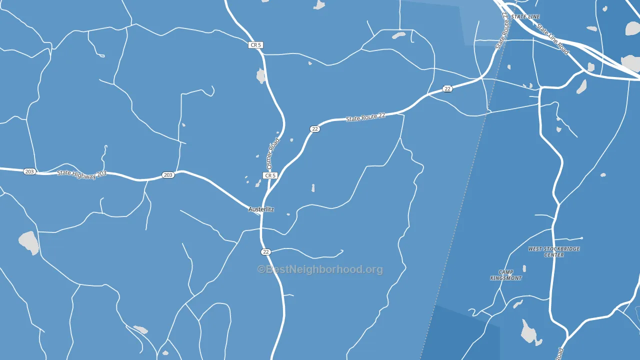 Austerlitz, NY block-group political-lean map