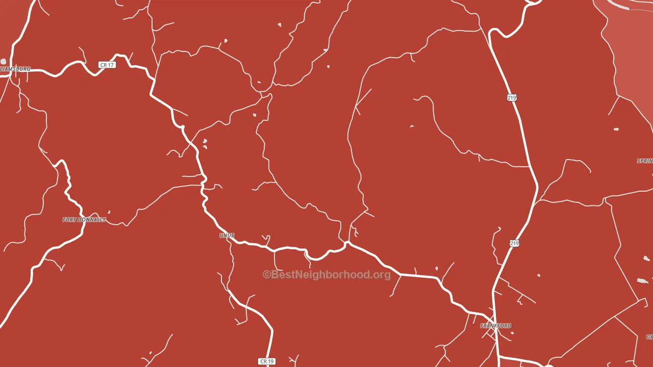 Auto, WV block-group political-lean map