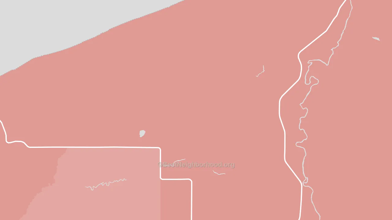 Auvinen Corner, MI block-group political-lean map