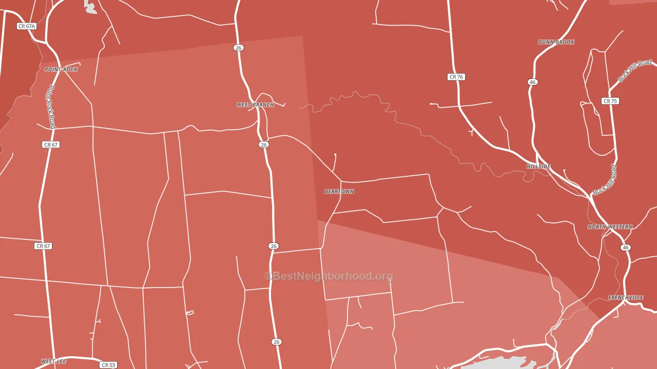 Ava, NY block-group political-lean map