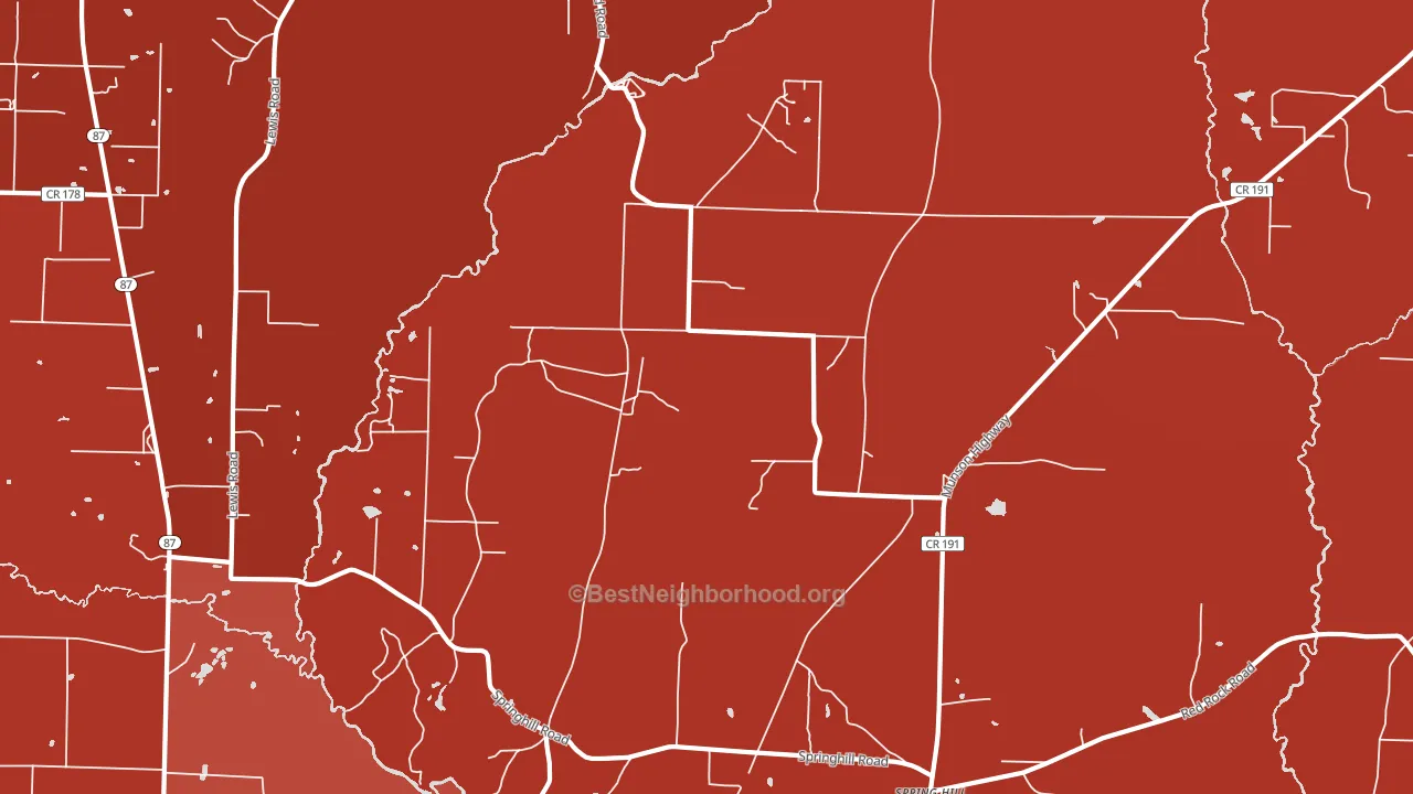 Avalon Beach, FL block-group political-lean map