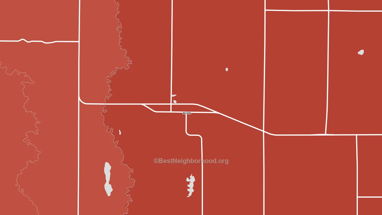 Avon, SD block-group political-lean map