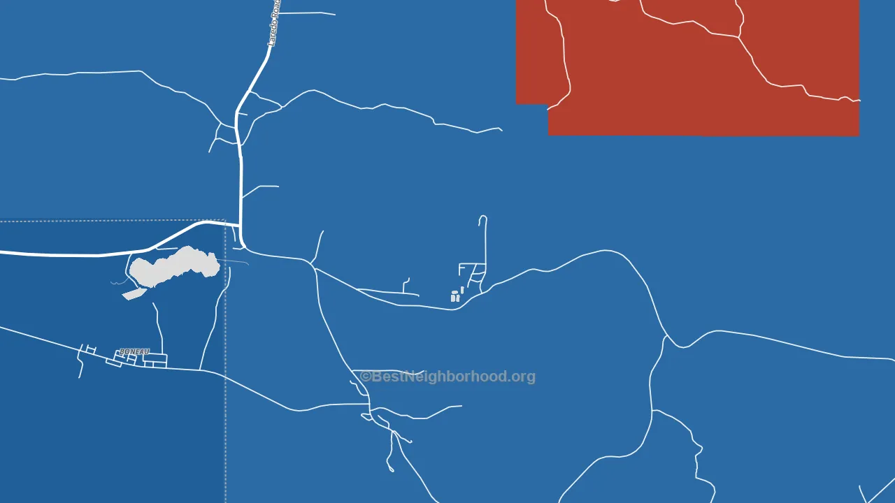 Azure, MT block-group political-lean map