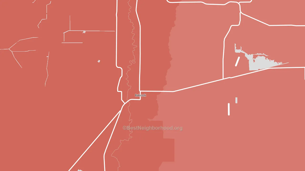 Babcock, WI block-group political-lean map