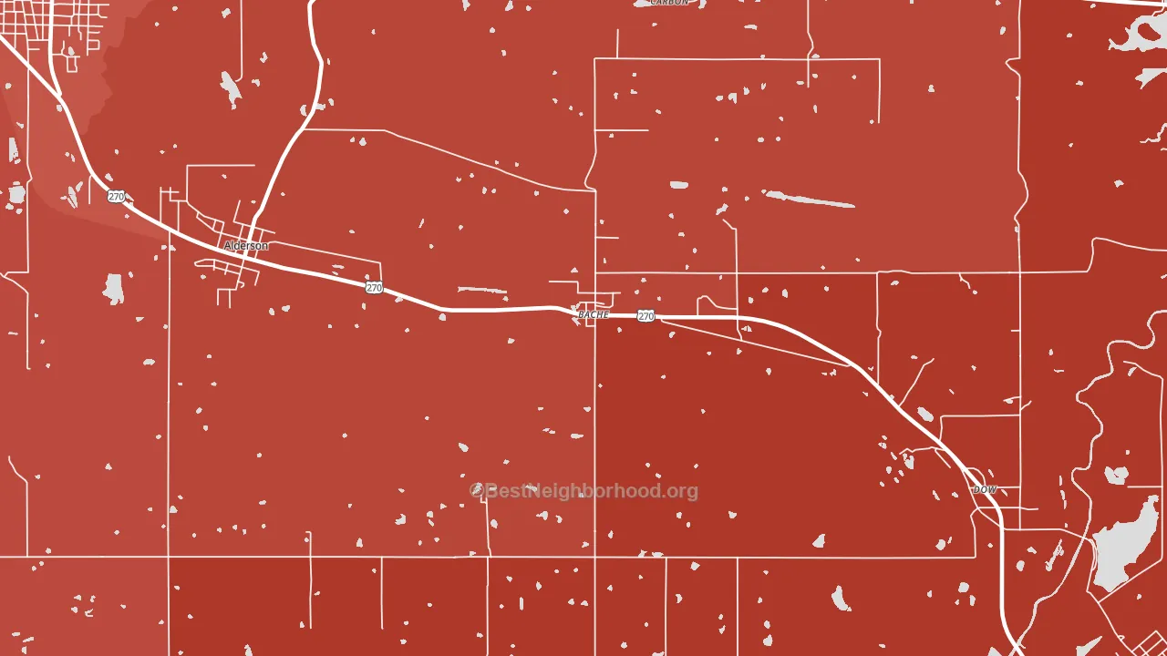 Bache, OK block-group political-lean map