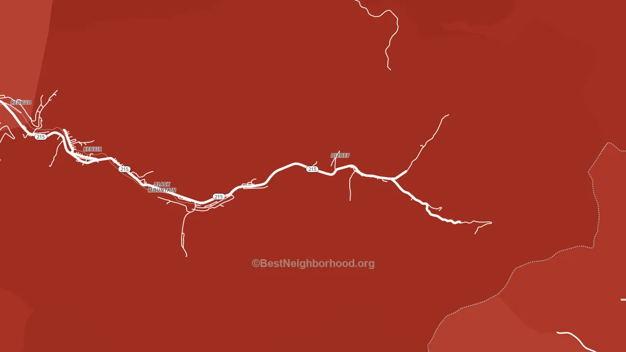 Bailey Creek, KY block-group political-lean map