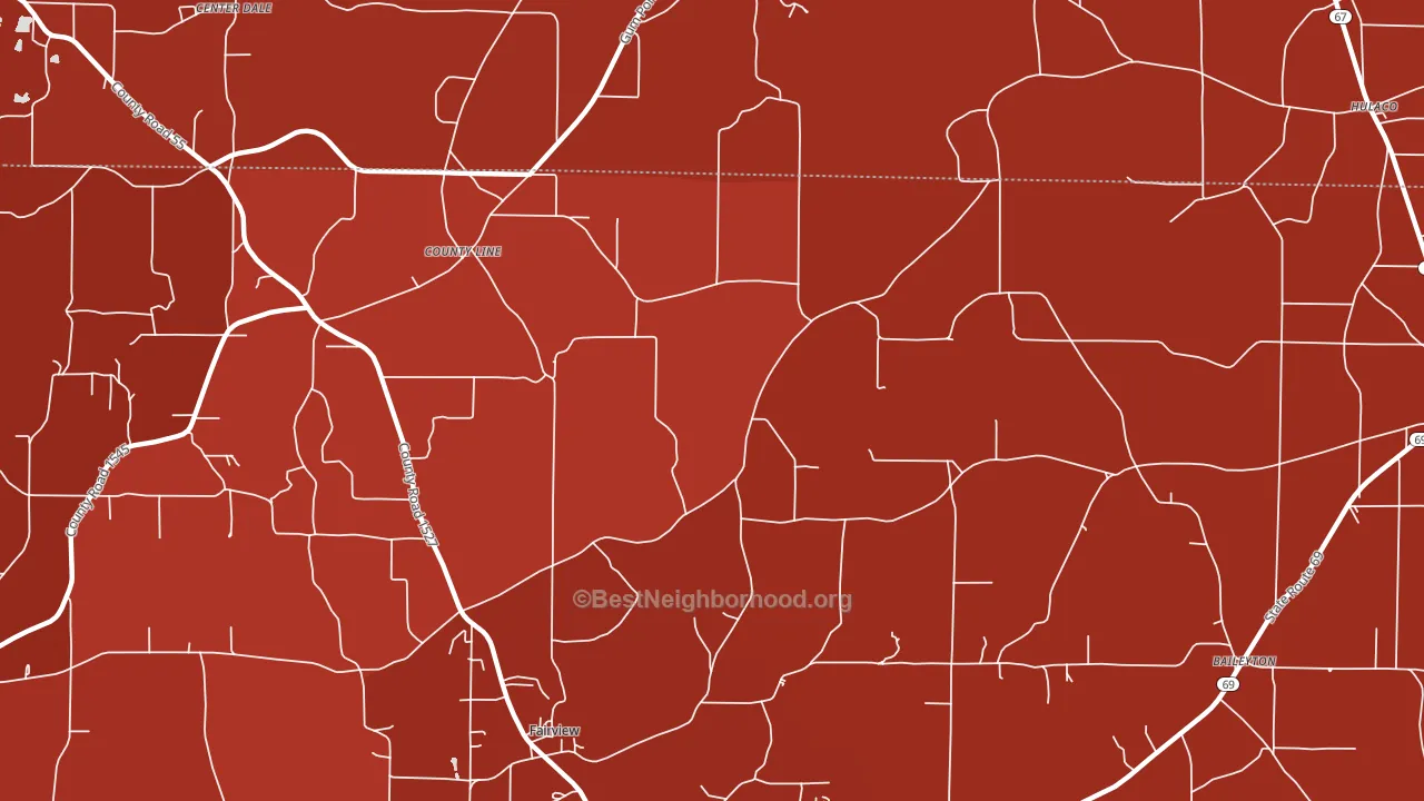 Baileytown, AL block-group political-lean map