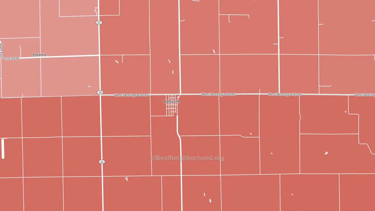 Baileyville, IL block-group political-lean map