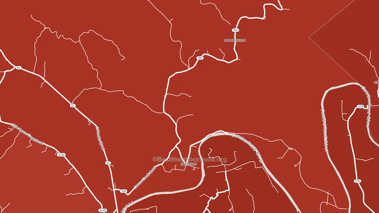 Bakerton, KY block-group political-lean map