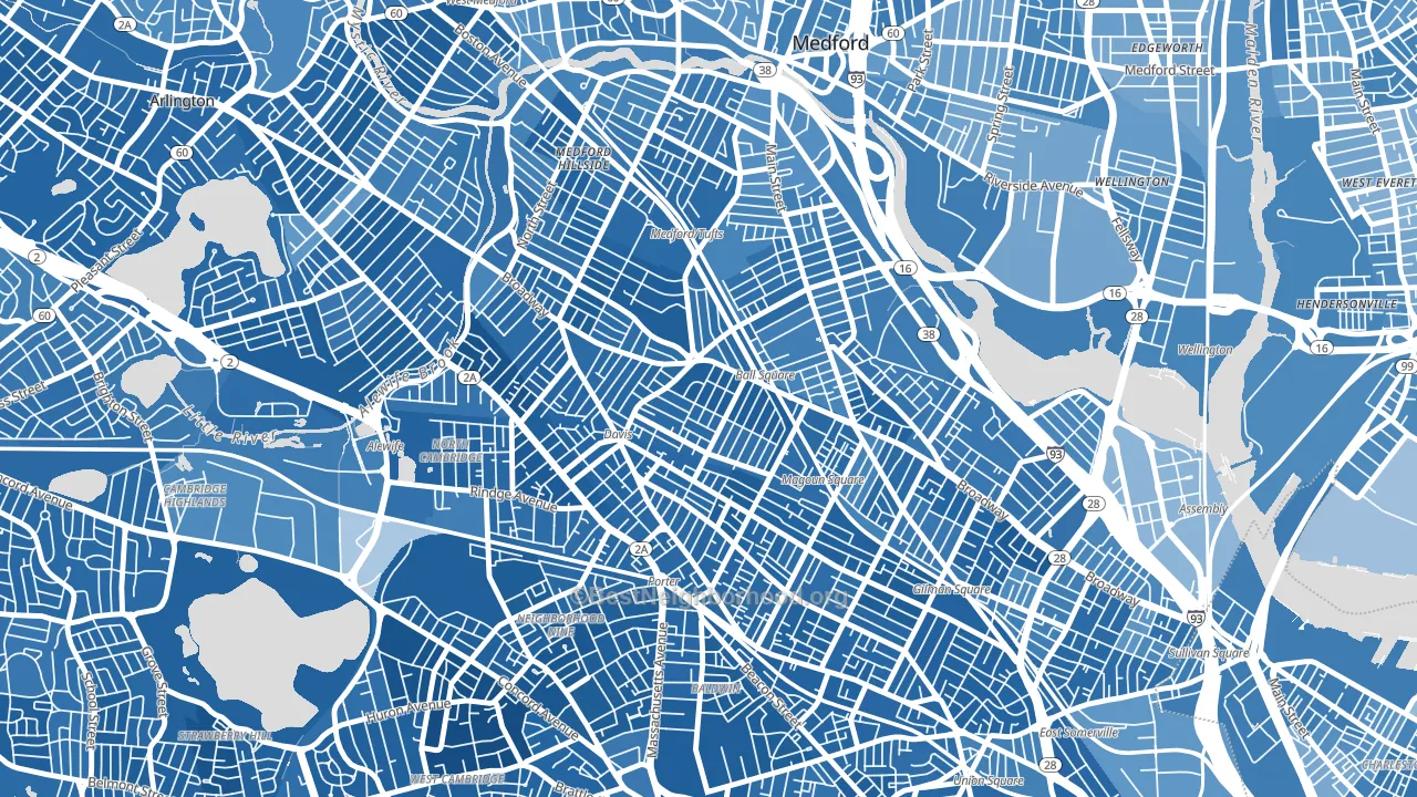 Ball Square, Somerville, MA block-group political-lean map