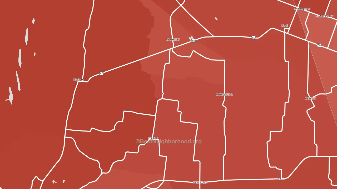 Ballard County, KY block-group political-lean map