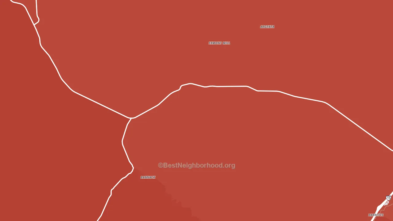 Bannack, MT block-group political-lean map